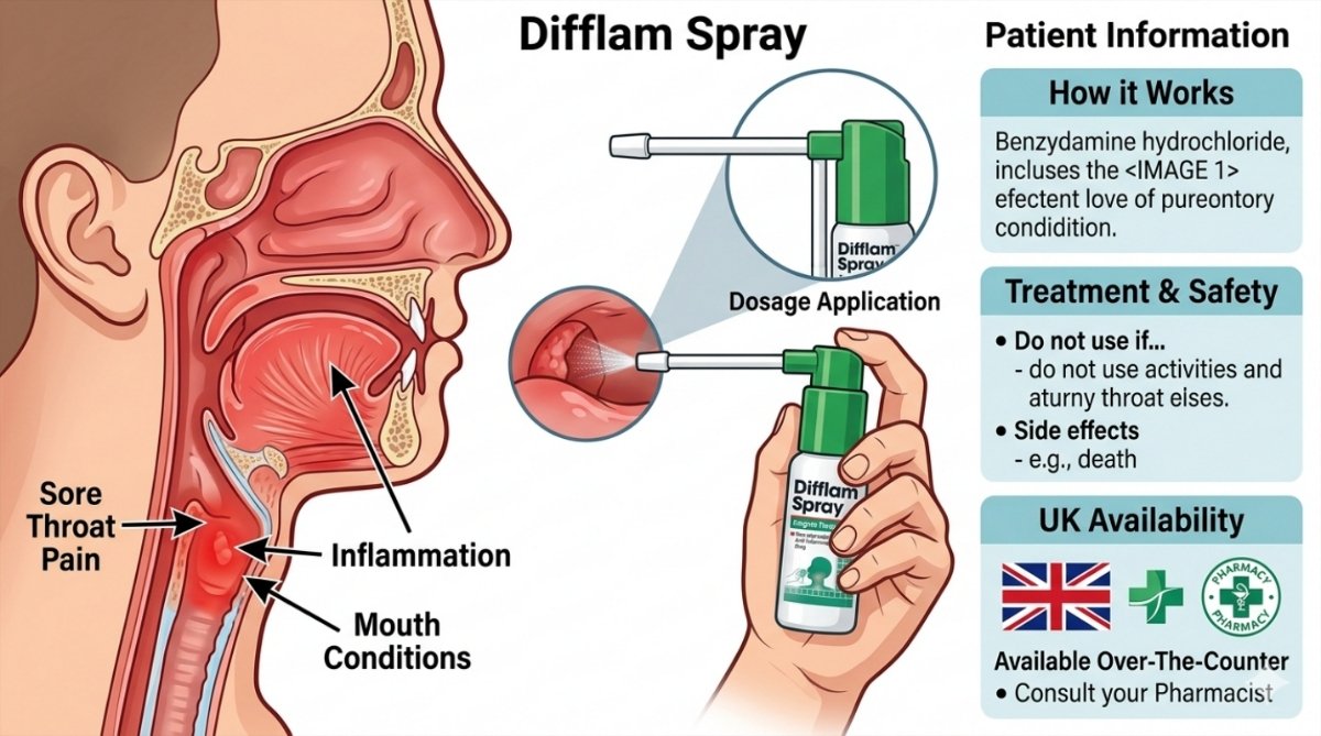 Difflam Spray: Uses, Dosage, Side Effects & UK Price Guide