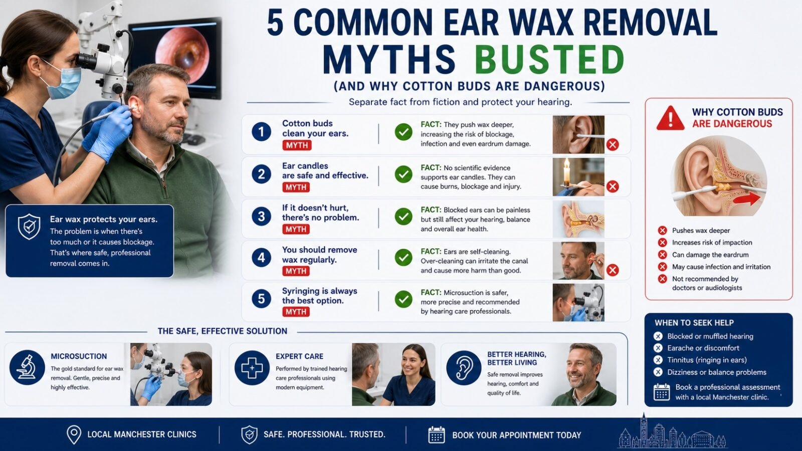 5 Common Ear Wax Removal Myths Busted (And Why Cotton Buds Are Dangerous)