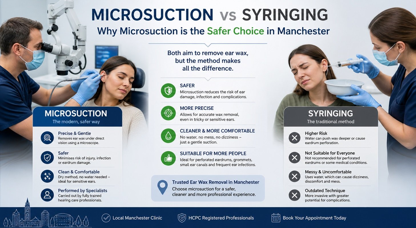 Microsuction vs Syringing: Why Microsuction is the Safer Choice in Manchester